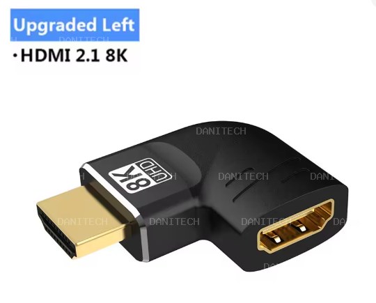 ADAPTADOR HDMI ANGULO RECTO 8K 120HZ HDR - imagen 2