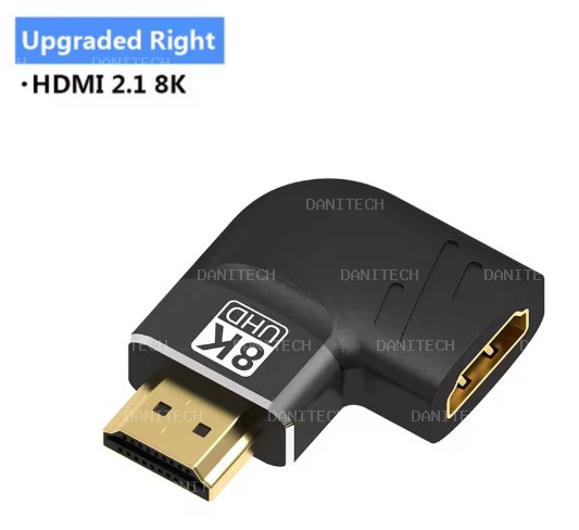 ADAPTADOR HDMI ANGULO RECTO 8K 120HZ HDR - imagen 3